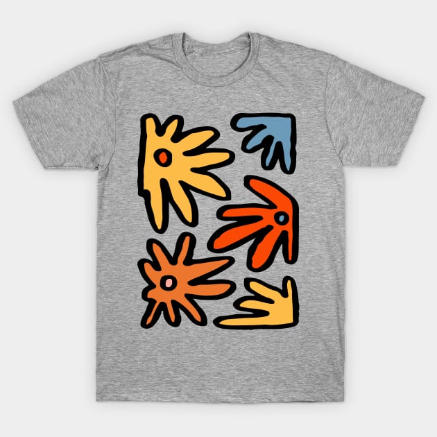 Groovy Flower Poster T-Shirt by JunkyDotCom